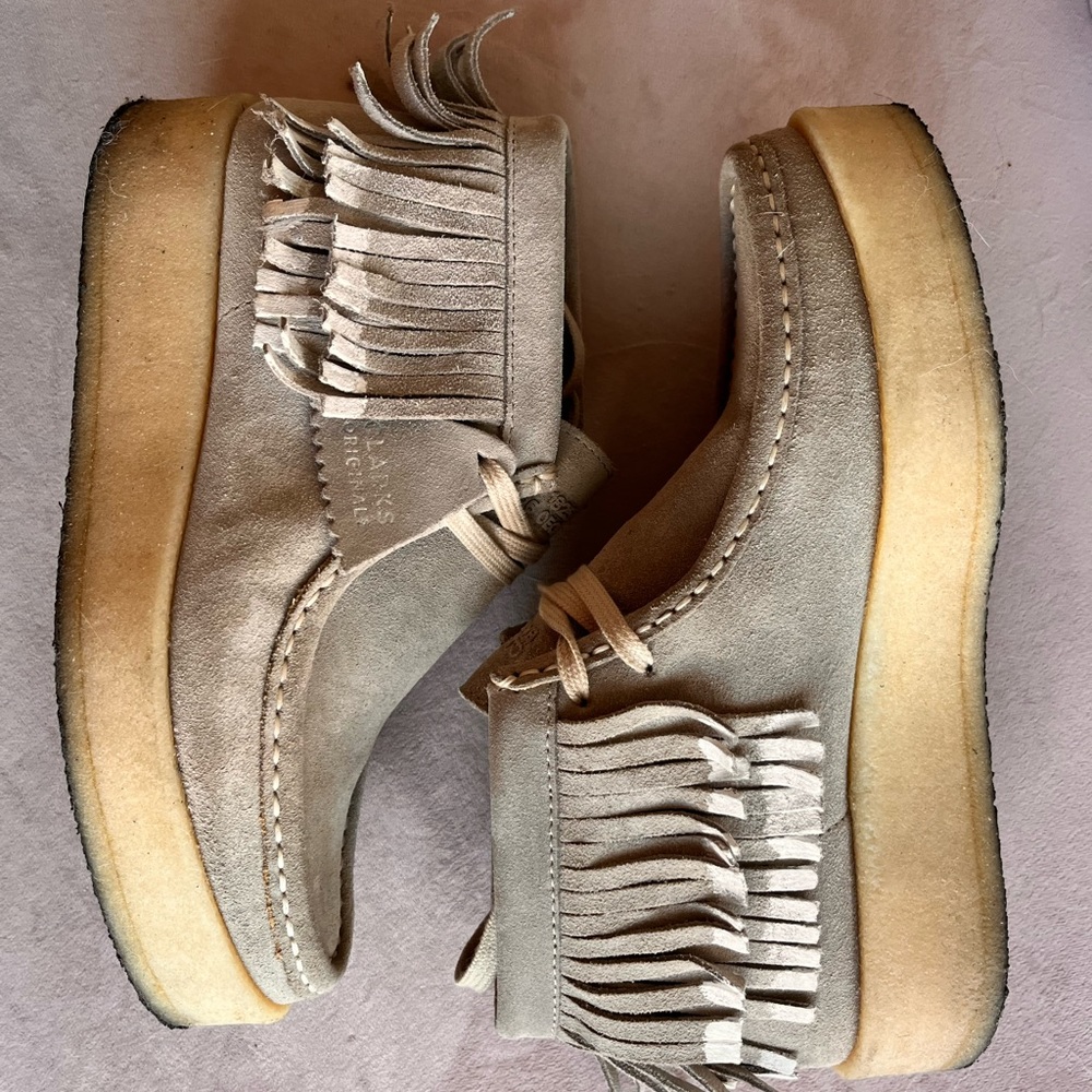 Womens Ariadne Craft  Grey Suede | Clarks Wallabees size 7.5 - Picture 5 of 7